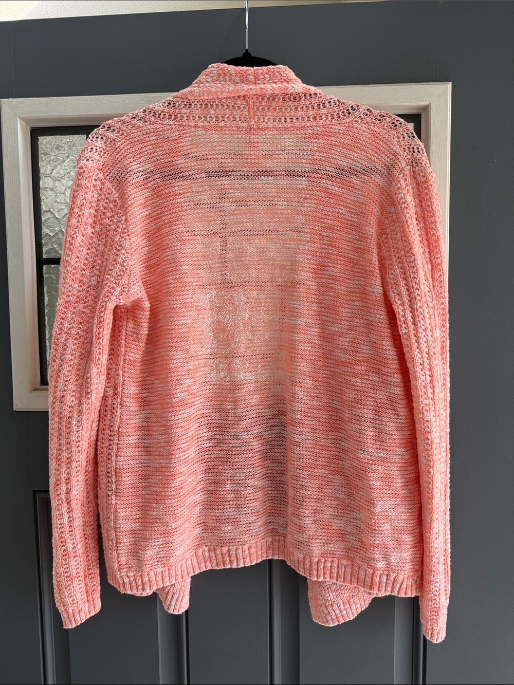 Cat & Jack Coral Open-Front Knit Cardigan